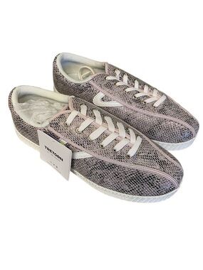 Tretorn Women’s NEW Faux Snakeskin Lavender Low Top Lace Up Sneaker Size 10
